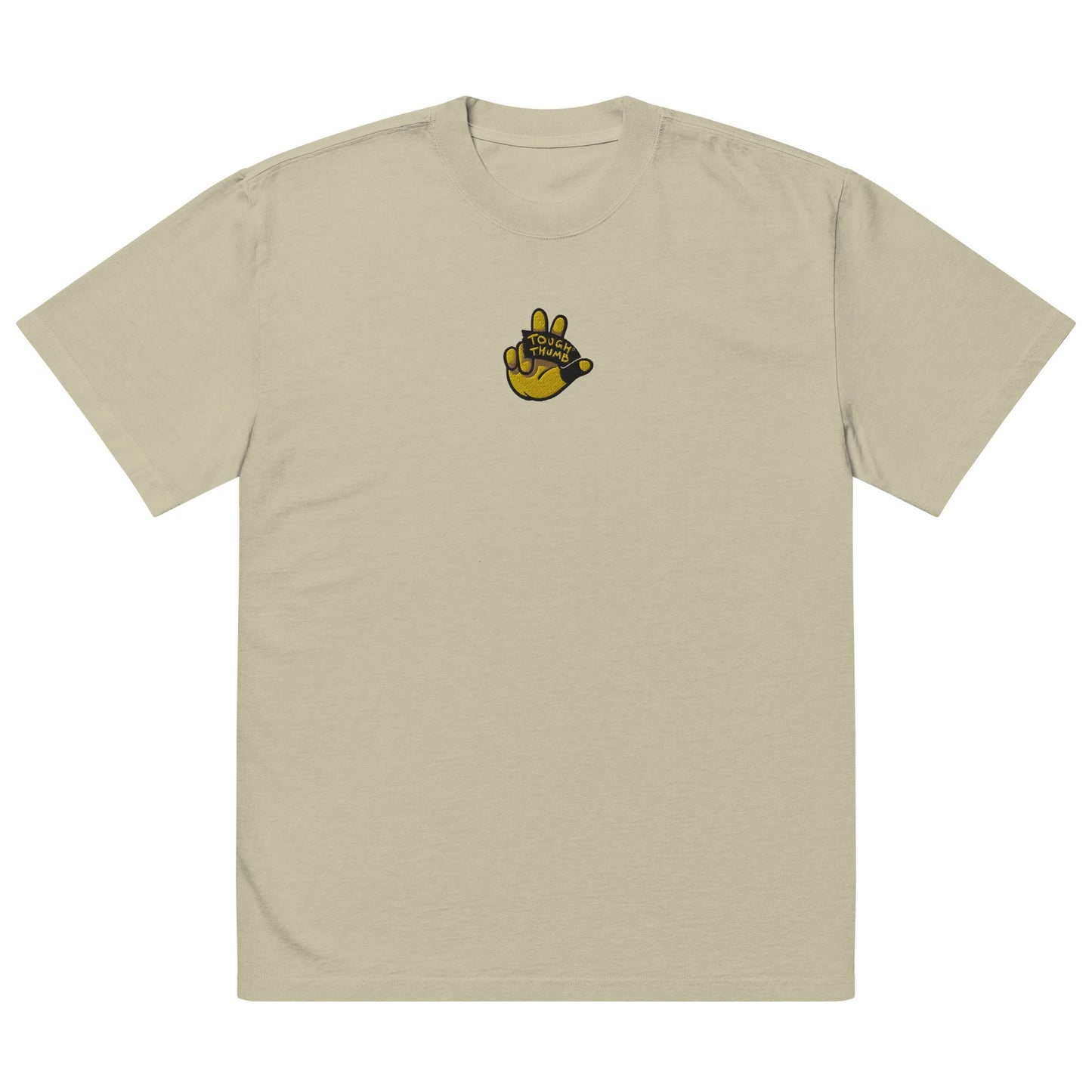 Unisex Signature Stitch Logo Tee (Oversized) - Tough ThumbTough ThumbFaded EucalyptusS