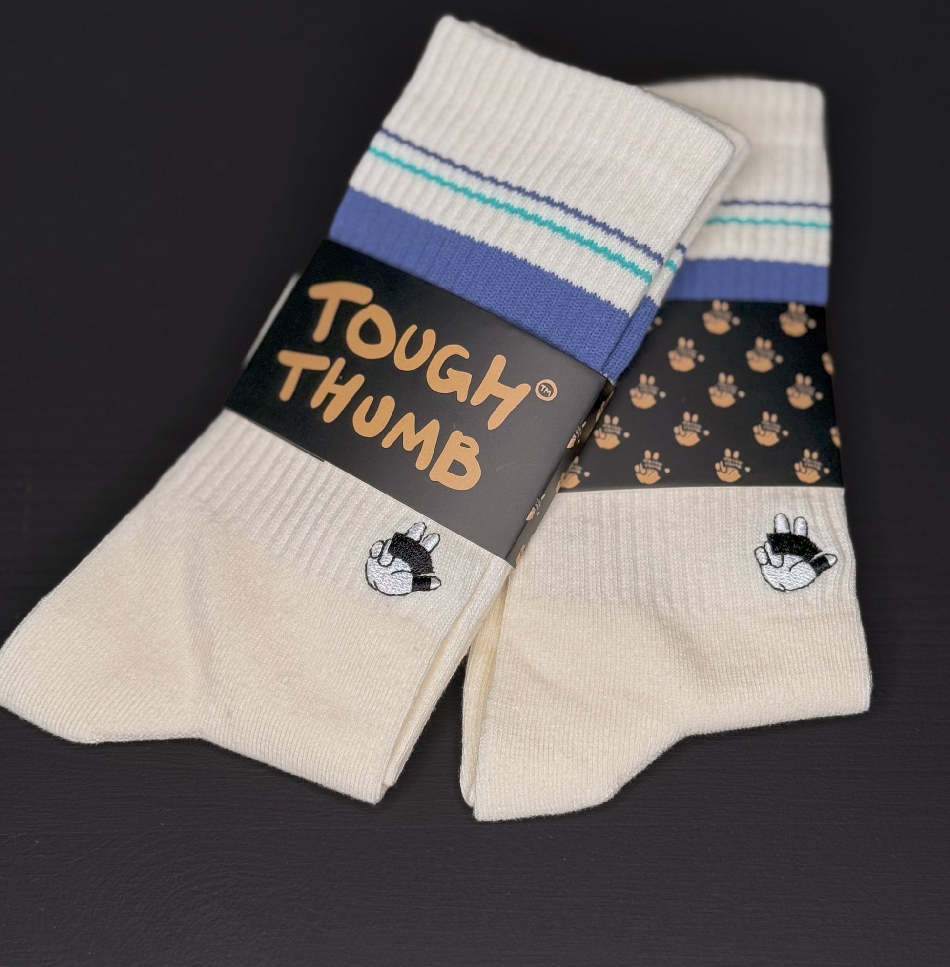 Tough Thumb Sokker - Tough ThumbTough ThumbIvory Tennis Blue36 - 40Socks