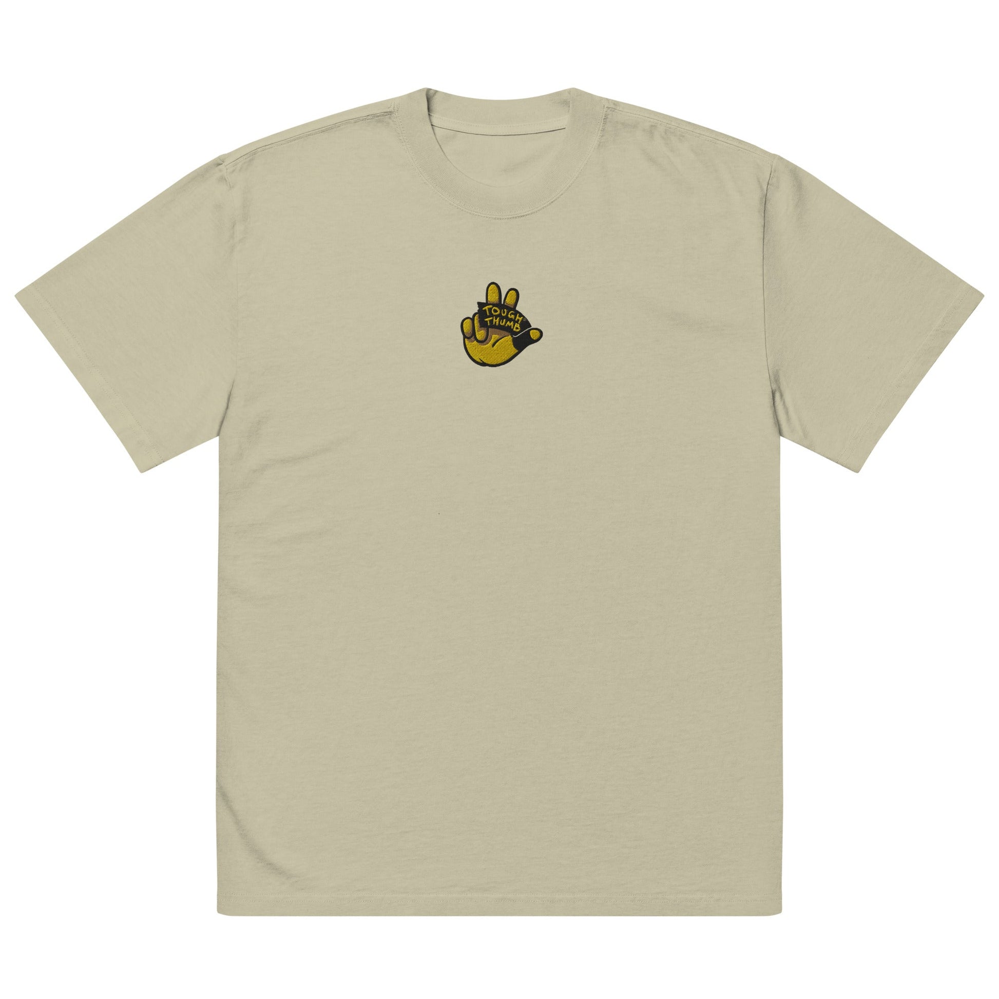 Unisex Signature Stitch Logo Tee (Oversized) - Tough ThumbTough ThumbFaded EucalyptusS